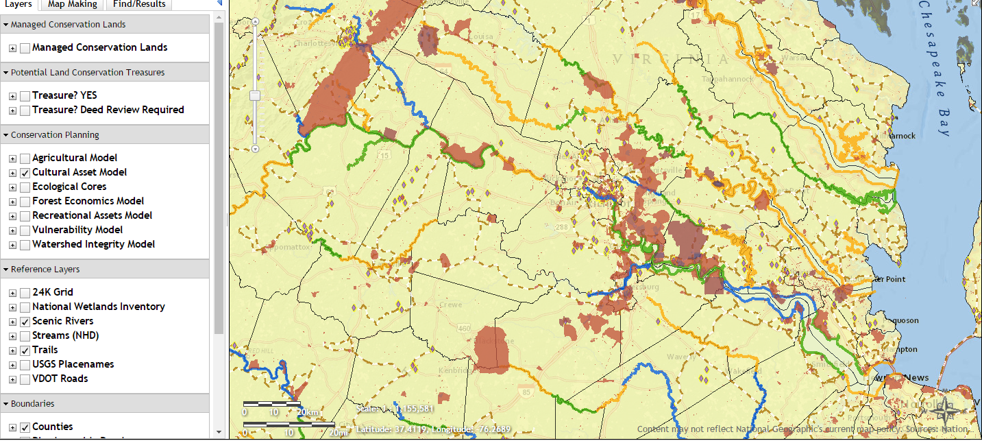 Interactive Conservation Map